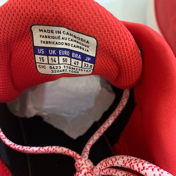 New Men's Mizuno 9 Spike Ambition 3 Athletic Shoes Cleats Red Size 15 - Picture 8 of 8